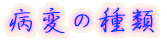 病変の種類
